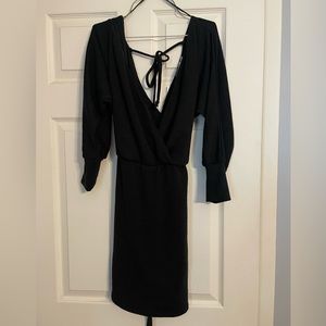 Francesca’s Mi Ami black open dress XL